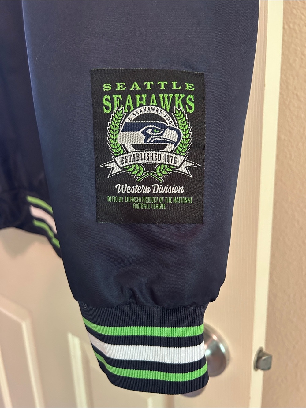 NFL Seattle Seahawks Starter Jacket- large - Picture 6 of 10